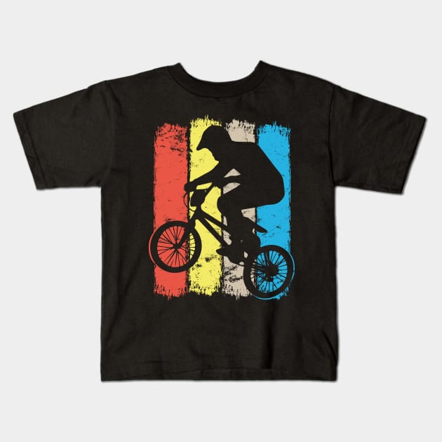 Colorful Bmx Apparel | Retro Bmx Bike Old School Kids T-Shirt by BabyYodaSticker